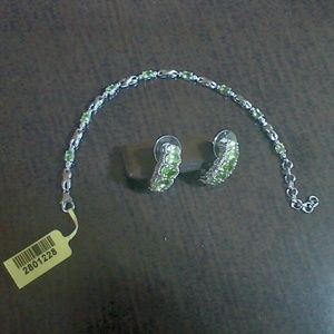 Bracelet and earrings